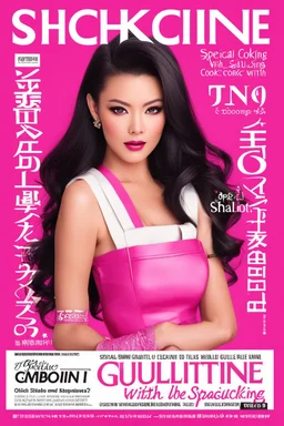shocking pink Guillotine magazine cover: special shallot cooking with sash issue