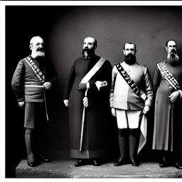 a photography of the real rulers of Spain