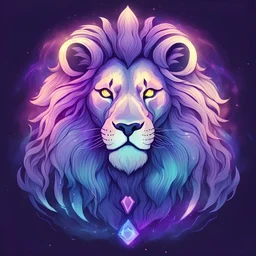 lion ghost in astral aura art style