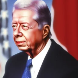 jimmy carter's face built with legos