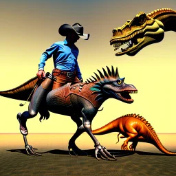 Cowboy and Dinosaur