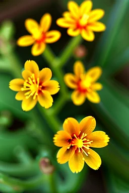 Lots of tiny golden flowers