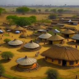 Growing African village