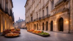 1423, delightful, sensitive, confident, delicate, nocturnal, architecture, award-winning photograph, beautiful composition, filled with delicious food, delicate colour, chiascuro