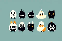 make a logo that is spooky and cute define its features more