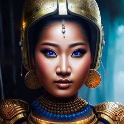 Ultra detailed fullbody Portrait in oil on canvas of busty female Boii warrior with armor,helmet,extremely detailed digital painting,ultrarealistic skin,intense stare, extremely detailed face, crystal clear eyes, mystical colors ,perfectly centered image, perfect composition, rim light, beautiful lighting,masterpiece ,8k, stunning scene, raytracing, anatomically correct, in the style of Simon Bisley and Ohrai Noriyoshi and robert e howard and Steve Jung and Wizyakuza and uncannyknack.