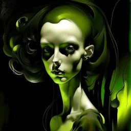 monochrmatic pretty girl Leonor Fini Fiona Staples