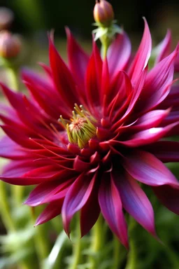 red Chicory flower