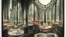 Asynchronicity; Neo-surrealism; Dada; Ink Wash, colorized