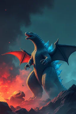 dragon humanois like godzilla