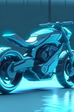 una motocicleta futurista estilo anime
