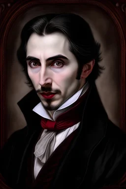 Vampire, portrait, Victorian, painting, Dracula