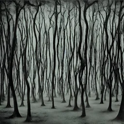 A forest that never ends, surrealism