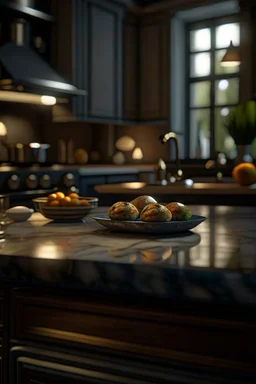 too slow too serious, photo-realistic, shot on Hasselblad h6d-400c, zeiss prime lens, bokeh like f/0.8, tilt-shift lens 8k, high detail, smooth render, down-light, unreal engine 5, cinema 4d, HDR, shot in luxury kitchen