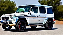 BMW Mixed With Mercedes G-Class, 4K, Ultra Detailed,