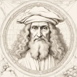 Leonardo da Vinci takes a selfie