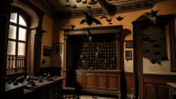 In an old house with bats, the delicacy of a woman illuminated the room