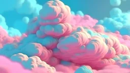 cotton candy clouds cute fluffy and light abstract highly detailed 4 k