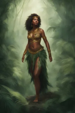 Carla, Queen of the Jungle - Digital painting