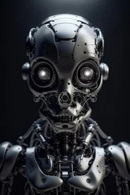 areal scary robot looking at