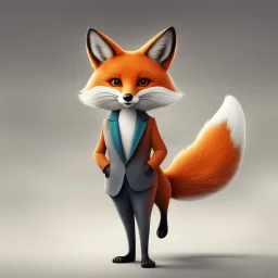 NFT Fox cartoom surrealista