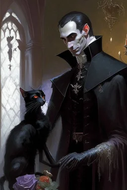 strahd con Zarovich marrying a black cat