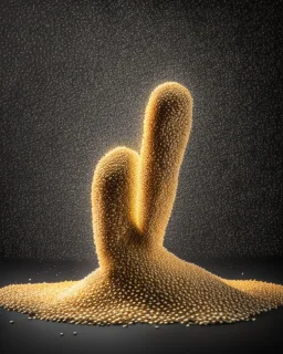 sesame seeds on black background. Photography. Realistic photo. HD. Glowing. 3d style