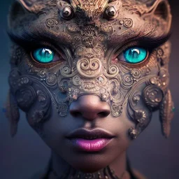 Insanely detailed photograph of an elaborate beautiful dog goddess intricate glowing skin eyes intricate face hair lashes fur dress hyperdetailed painting by Anna Dittmann Huang Guangjian and Dan Witz CGSociety ZBrush Central fantasy art album cover art 4K 64 megapixels 8K resolution HDR Greek shiny space colours jewelry celestial hair eyes light"