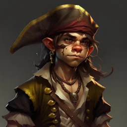 Pirate Young Human-Monkeyman DnD Digital Art