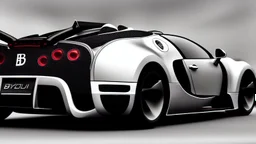 Armored Futuristic Bugatti Veyron Hyper Sport, Photorealistic,4k, Rear View