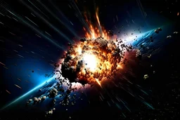 explosion in the outer space