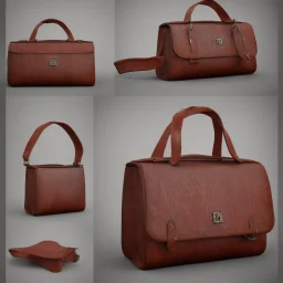 Leather BAG for lawyers with a designated place for weed bang