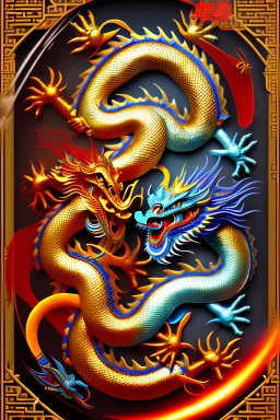 Chinese dragons at the end of the universe