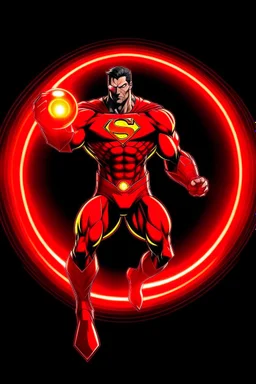 red lantern superman insignia emote