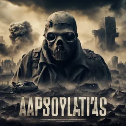 Poster for apocalyptic movie with text