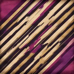 Hyper Realistic diagonal-grungy-multicolor-lines-intersecting (maroon + golden + purple + black) on vintage-grungy-paper