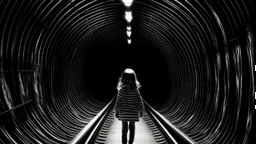 girl in a tunnel