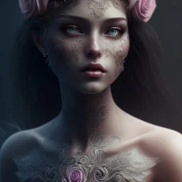 Black rose beautiful girl,utra realistic,highly detailed, masterpiece, delicate detailed, sharp focus, insanely detailed, fantasy art, intricate detailed, elegant, fog, Special Lighting, Vibrant, color Scheme, forest, unreal engine 5, trending on artstation