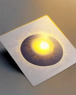 Circular business card size 6x6. For the work of the printing press, together with the light of the sun, the moon and the stars