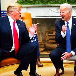 trump eating biden