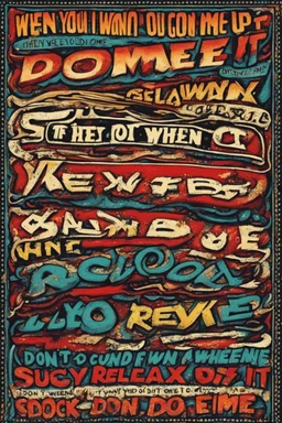 When you wanna come Come Get it up The scene of love Oh feel it Relax, don't do it When you wanna go do it Relax, don't do it Relax, don't do it When you want to suck, chew it Relax, don't do it One time, one time, one time (hey!)