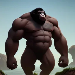 ancient bodybuilding gorilla