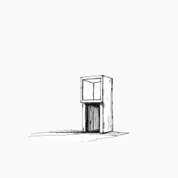 Minimalism, black white space, minimalist sketch ENIGMA PORCINE MACHINATION, lots of negative space