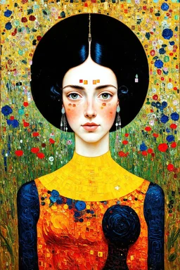 ; a neo-surrealistic, expressionist, lowbrow version of Gustav Klimt