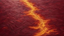 Hyper Realistic Maroon-Path-Texture on Golden-oil-paint-background with burning-embers on it