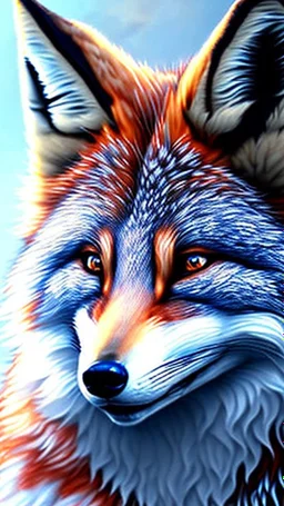 feral, White fur, Werewolf, Red eyes, character, full body portrait, expert, insanely detailed, 4k resolution, cinematic smooth, intricate detail, fluffy, award wining portrait, anthropomorphic, fox, werefox