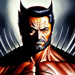 ultra detailed fullbody portrait of WOLVERINE (X-Men), extremely detailed digital painting, intrincate, extremely detailed face,crystal clear Big eyes, in the style of Simon Bisley, mystical colors , perfectly centered image, perfect composition, rim light, beautiful lighting, 8k, stunning scene, raytracing