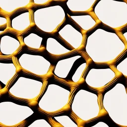 the structure of the hair in the form of honeycombs, the generation of a neural network