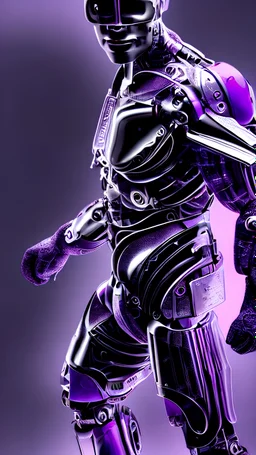 Cyborg's man nion purple clarity High quality 4k 8k HD