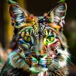 Egyptian lynx face